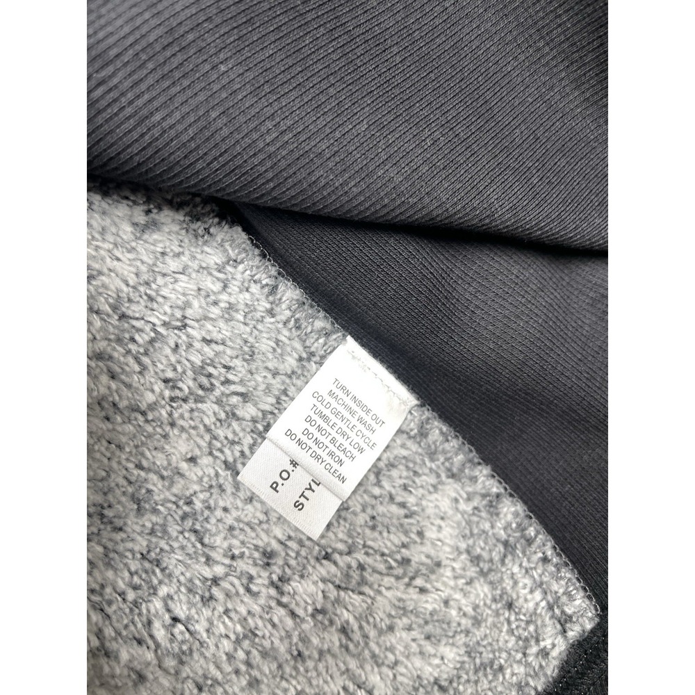 Carbon2Cobalt Sherpa Jacket Mens Large Dark Gray Full Zip Deep Pile Transcendent - Picture 10 of 12